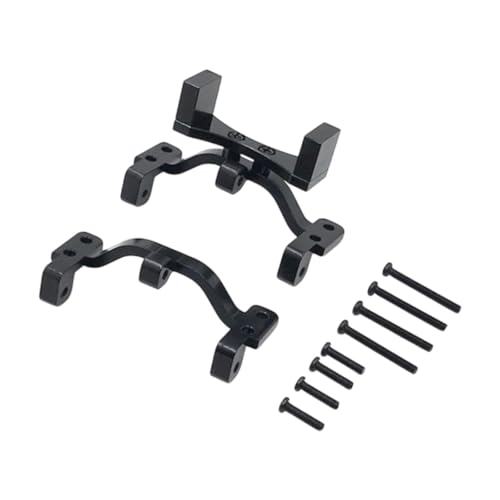 ＡＷＨＡＯ Pull Rod Servo Mount Bracket Set 1:16 Skala RC -Auto Easy Installation Praktische Fahrzeug Festmontage Ersetzen Sie Teile für C24 B24, Schwarz von ＡＷＨＡＯ