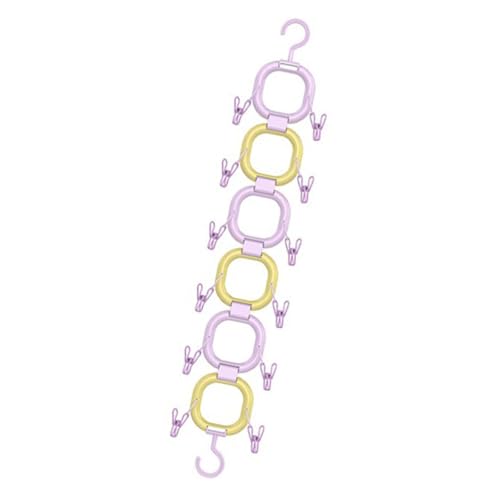 AWHAO Puppen-Hänge-Display-Rack zur Organisation von Puppen über der Tür, Lila Gelb AWHAO Puppen-Hänge-Display-Rack zur Organisation von Puppen über der Tür, Lila Gelb von AWHAO