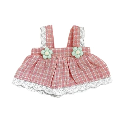 AWHAO Puppen Outfit mit Hosenträger Und Rock für 12 cm Puppen Rollenspielzubehör, Rosa AWHAO Puppen Outfit mit Hosenträger Und Rock für 12 cm Puppen Rollenspielzubehör, Rosa von AWHAO