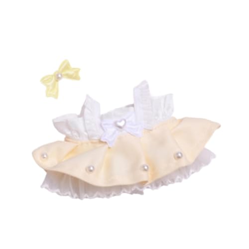 ＡＷＨＡＯ Puppen Outfit mit Mini Kopfbedeckung für 15 cm Große Puppen, Gelb von ＡＷＨＡＯ