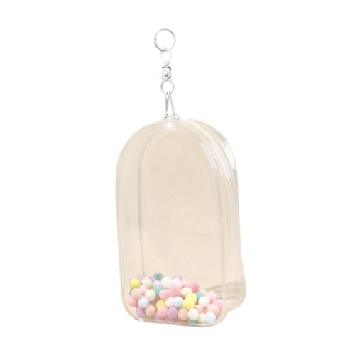 ＡＷＨＡＯ Puppenaufbewahrungstasche für Sammler, tragbare Mini-Tasche mit Schlüsselanhänger für Figuren, Klar von ＡＷＨＡＯ