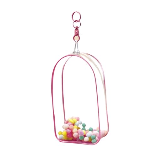 ＡＷＨＡＯ Puppenaufbewahrungstasche für Sammler, tragbare Mini-Tasche mit Schlüsselanhänger für Figuren, Rosa von ＡＷＨＡＯ