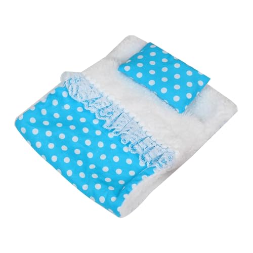 AWHAO Puppenbettwäsche Zubehör, Rollenspiel Spielzeug, DIY, Rollenspiele, Bedruckte Laken Und Wurfkissen für 15 cm bis 17 cm Große Puppen, Puppen Etagenbett, D AWHAO Puppenbettwäsche Zubehör, Rollenspiel Spielzeug, DIY, Rollenspiele, Bedruckte Laken Und Wurfkissen für 15 cm bis 17 cm Große Puppen, Puppen Etagenbett, D von AWHAO