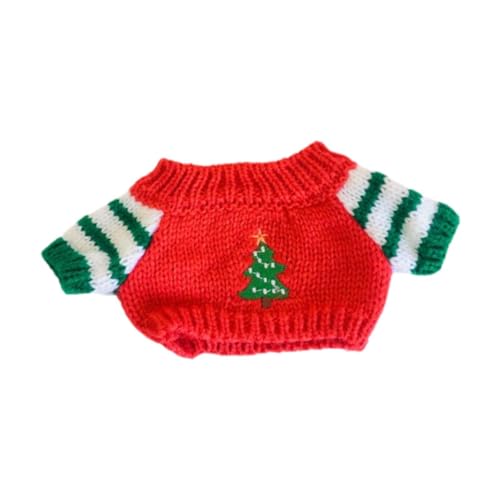 AWHAO Puppenkleidung, Puppenpullover, Zubehör, Weich, Bequem, Dekoration, Schickes Kleid, Trendiges, Abnehmbares Puppenoberteil, Anhänger, Puppenkleidung, Rot AWHAO Puppenkleidung, Puppenpullover, Zubehör, Weich, Bequem, Dekoration, Schickes Kleid, Trendiges, Abnehmbares Puppenoberteil, Anhänger, Puppenkleidung, Rot von AWHAO