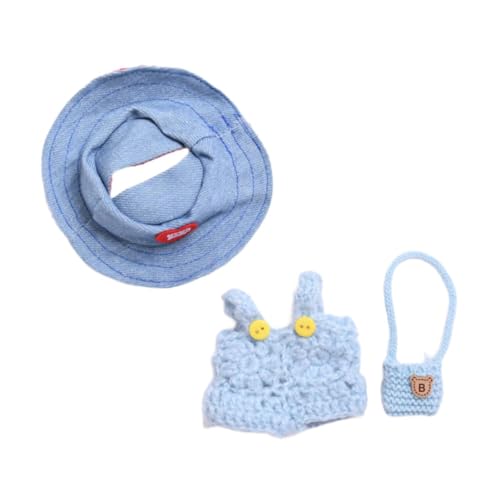 AWHAO Puppenkleidung für Rollenspiele, Puppen-Outfit und Miniatur-Foto-Requisiten, Blaue Kleiderhuttasche AWHAO Puppenkleidung für Rollenspiele, Puppen-Outfit und Miniatur-Foto-Requisiten, Blaue Kleiderhuttasche von AWHAO