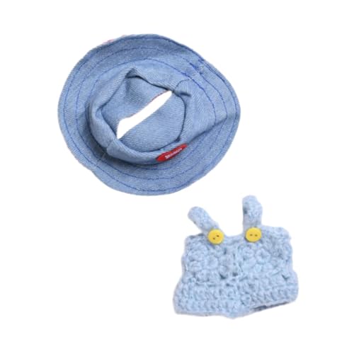 AWHAO Puppenkleidung für Rollenspiele, Puppen-Outfit und Miniatur-Foto-Requisiten, Blauer Kleiderhut AWHAO Puppenkleidung für Rollenspiele, Puppen-Outfit und Miniatur-Foto-Requisiten, Blauer Kleiderhut von AWHAO