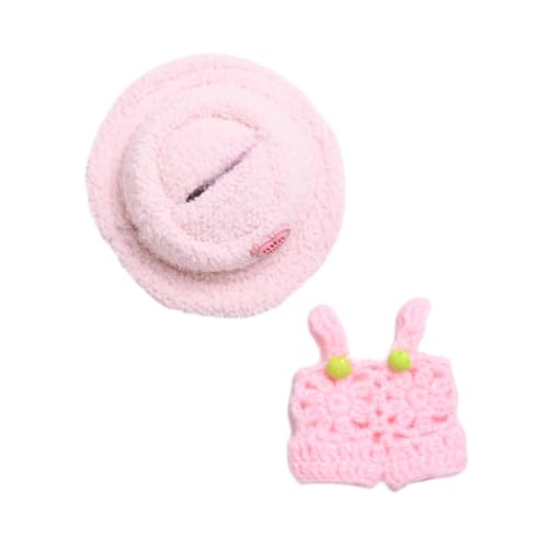 AWHAO Puppenkleidung für Rollenspiele, Puppen-Outfit und Miniatur-Foto-Requisiten, Rosa Kleiderhut AWHAO Puppenkleidung für Rollenspiele, Puppen-Outfit und Miniatur-Foto-Requisiten, Rosa Kleiderhut von AWHAO