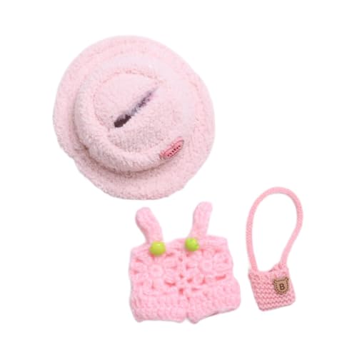 AWHAO Puppenkleidung für Rollenspiele, Puppen-Outfit und Miniatur-Foto-Requisiten, Rosa Kleiderhuttasche AWHAO Puppenkleidung für Rollenspiele, Puppen-Outfit und Miniatur-Foto-Requisiten, Rosa Kleiderhuttasche von AWHAO