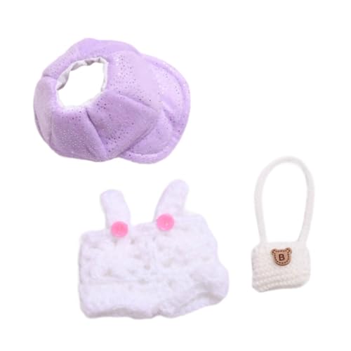AWHAO Puppenkleidung für Rollenspiele, Puppen-Outfit und Miniatur-Foto-Requisiten, Weiße Kleiderhuttasche AWHAO Puppenkleidung für Rollenspiele, Puppen-Outfit und Miniatur-Foto-Requisiten, Weiße Kleiderhuttasche von AWHAO