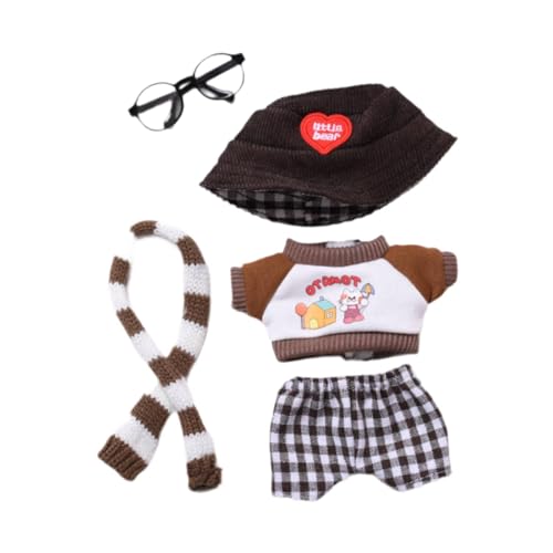 AWHAO Puppenkleidungsset für 6,69 Zoll Figuren, Oberteil Und Hosen, Schal-Set Brille AWHAO Puppenkleidungsset für 6,69 Zoll Figuren, Oberteil Und Hosen, Schal-Set Brille von AWHAO