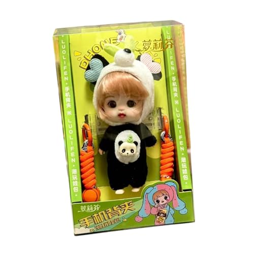 AWHAO Puppenschlafsack und Handy-Clip-Zubehör, Babytaschen und Trendiger Rucksack für Verschiedene Anlässe, Schwarzer Panda AWHAO Puppenschlafsack und Handy-Clip-Zubehör, Babytaschen und Trendiger Rucksack für Verschiedene Anlässe, Schwarzer Panda von AWHAO