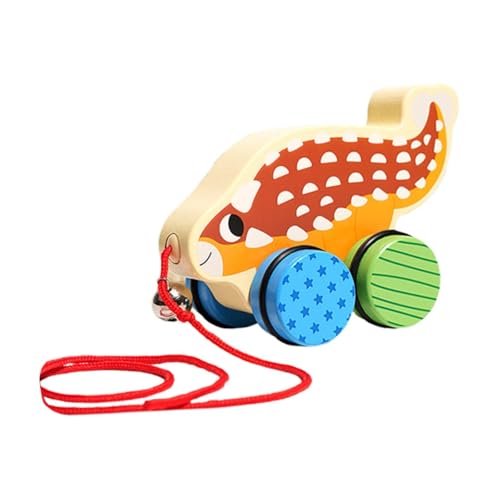 AWHAO Push Pull Toy Animal Push and Pull Entlang Der Spielzeugausbildung Entwickelt Motorische Fähigkeiten Handgefertigtes Hölzernen Pull Spielzeug für Kle, Ankylosaurier AWHAO Push Pull Toy Animal Push and Pull Entlang Der Spielzeugausbildung Entwickelt Motorische Fähigkeiten Handgefertigtes Hölzernen Pull Spielzeug für Kle, Ankylosaurier von AWHAO