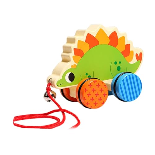 AWHAO Push Pull Toy Animal Push and Pull Entlang Der Spielzeugausbildung Entwickelt Motorische Fähigkeiten Handgefertigtes Hölzernen Pull Spielzeug für Kle, Stegosaurus AWHAO Push Pull Toy Animal Push and Pull Entlang Der Spielzeugausbildung Entwickelt Motorische Fähigkeiten Handgefertigtes Hölzernen Pull Spielzeug für Kle, Stegosaurus von AWHAO
