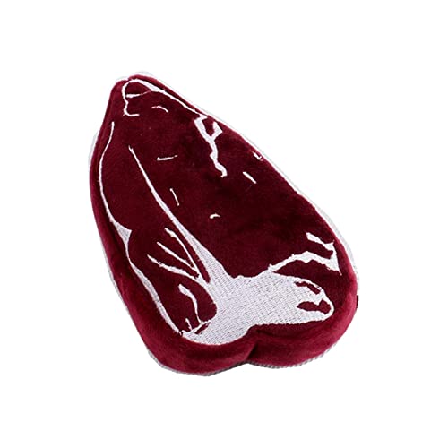 AWHAO Quietschendes Hundefutter Kauspielzeug, Langlebige Interaktive Hundespielzeugpuppe mit Quietscher, Hundegeräusch, Spielzeug für Kleine, Mittelgroße Un, Steak 17x9x5cm AWHAO Quietschendes Hundefutter Kauspielzeug, Langlebige Interaktive Hundespielzeugpuppe mit Quietscher, Hundegeräusch, Spielzeug für Kleine, Mittelgroße Un, Steak 17x9x5cm von AWHAO