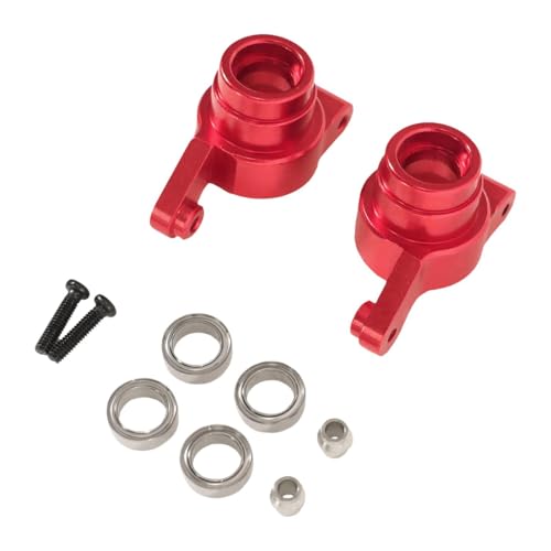 AWHAO RC Auto Hinterradkappe Metall Zubehör Ersatzteil für Wltoys 1/14 RC 144016 144018, Rot AWHAO RC Auto Hinterradkappe Metall Zubehör Ersatzteil für Wltoys 1/14 RC 144016 144018, Rot von AWHAO