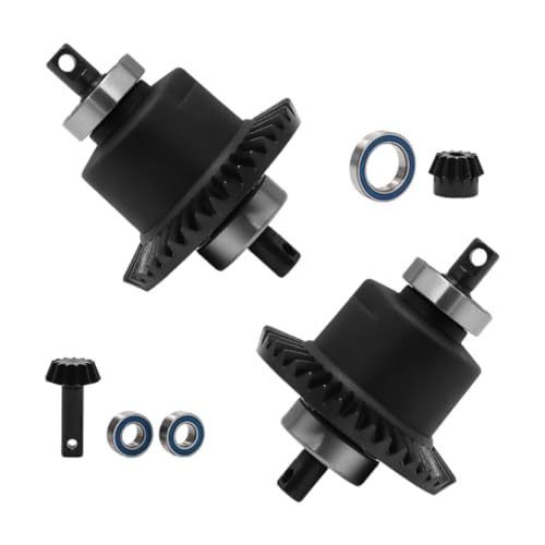 ＡＷＨＡＯ RC Auto Metall Differential Kit Heavy Duty Ersatzteil Kompatibel mit 1:10, Schwarz von ＡＷＨＡＯ