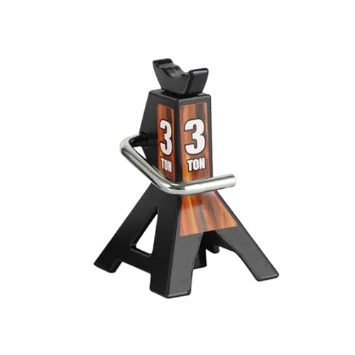 ＡＷＨＡＯ RC-Auto-Wagenheber, Hebewerkzeug, universelles Mini-simuliertes 3-Tonnen-Spielzeugdekor für 1/10 SCX10 D90-Fernbedienungsauto, RC-Fahrzeug, Schwarz von ＡＷＨＡＯ