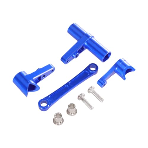 ＡＷＨＡＯ RC Lenkungsmontage Kit Auto RC Autoteile RCMP in Elegue Metall für 1/10 104009 104016 1/12 12401, Blau von ＡＷＨＡＯ