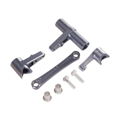 ＡＷＨＡＯ RC Lenkungsmontage Kit Auto RC Autoteile RCMP in Elegue Metall für 1/10 104009 104016 1/12 12401, Silbrig von ＡＷＨＡＯ