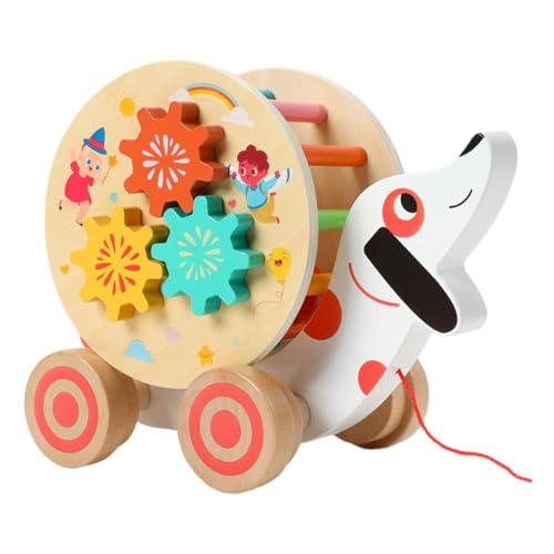 AWHAO Schieben Und Ziehen Sie Holzspielzeug, Pädagogische Und Interaktive Hand, für Kinder Zusammenfasst, Welpe AWHAO Schieben Und Ziehen Sie Holzspielzeug, Pädagogische Und Interaktive Hand, für Kinder Zusammenfasst, Welpe von AWHAO