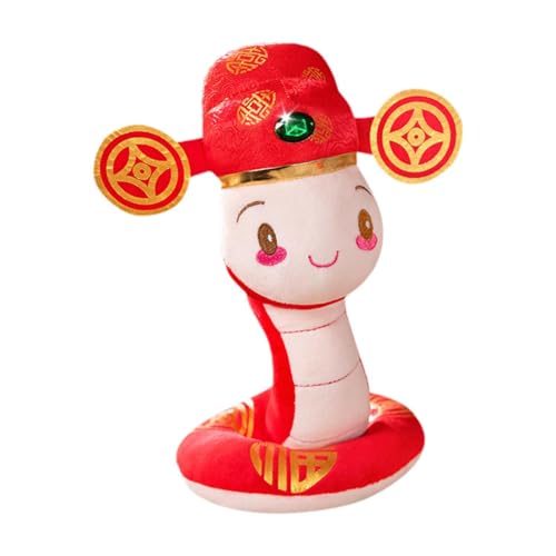 AWHAO Schlangen-Plüschfigur, weiches Tier-Spielzeug für Schreibtisch, Frühlingsfest Dekoration, 40cm AWHAO Schlangen-Plüschfigur, weiches Tier-Spielzeug für Schreibtisch, Frühlingsfest Dekoration, 40cm von AWHAO