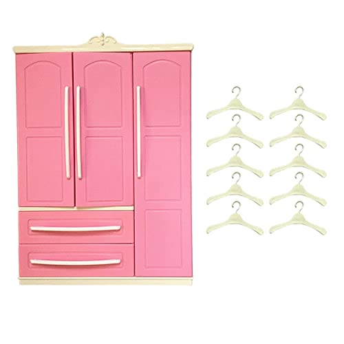 ＡＷＨＡＯ Schöne Puppe Kleiderschrank Schrank Puppenhaus Zubehör Ornament von ＡＷＨＡＯ