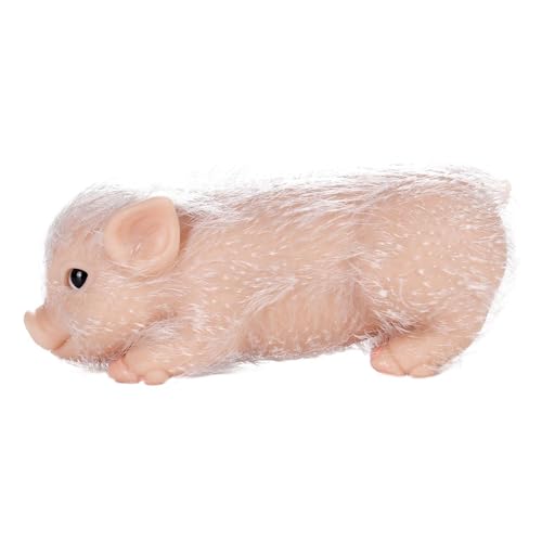 AWHAO Schweinepuppe, Mini Ferkel, Niedliches Realistisches Tierpuppenspielzeug, Schweinpuppe für Rollenspiele, Zubehör, Haut AWHAO Schweinepuppe, Mini Ferkel, Niedliches Realistisches Tierpuppenspielzeug, Schweinpuppe für Rollenspiele, Zubehör, Haut von AWHAO