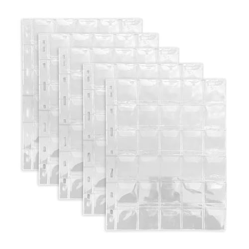 AWHAO Seiten mit Leichtem Protektor Clear Collector Tascheneinsätzen Halter Sammlung Särme Sammlung, 30 Gittermünzenseiten AWHAO Seiten mit Leichtem Protektor Clear Collector Tascheneinsätzen Halter Sammlung Särme Sammlung, 30 Gittermünzenseiten von AWHAO