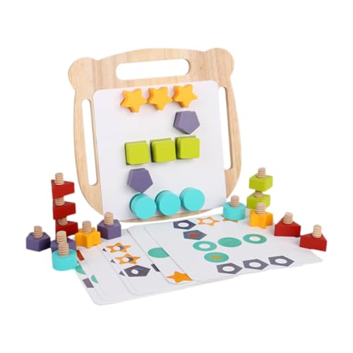 ＡＷＨＡＯ Sensorisches Spielzeug für Kinder mit Schrauben Und Muttern, Formen Und Farben, von ＡＷＨＡＯ