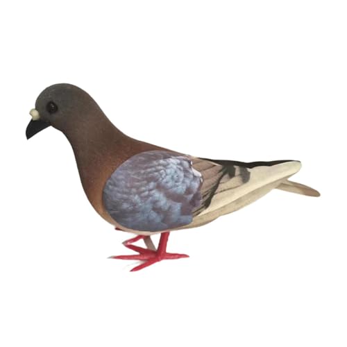 ＡＷＨＡＯ Simulationsschaummodell Künstliches Modell Vogel Simuliert Die für Die Nachahmung von Realistischen Tauben Zum Lernen, Erdig Rot von ＡＷＨＡＯ