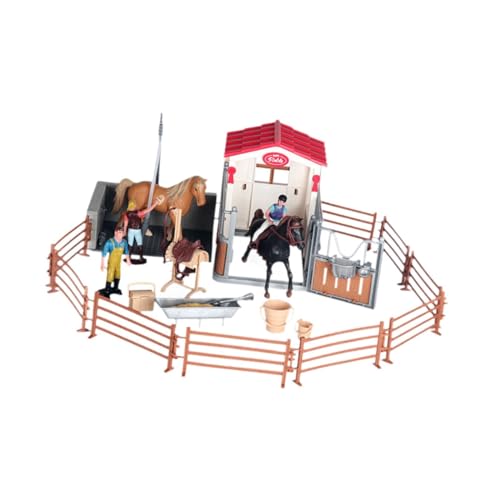 AWHAO Spielset mit Pferd Und Reiter, Reitspielzeug, Spielzeugset für Kinder Zum AWHAO Spielset mit Pferd Und Reiter, Reitspielzeug, Spielzeugset für Kinder Zum von AWHAO