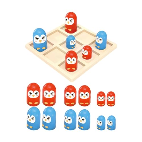ＡＷＨＡＯ Toe Spiel Dame Spiel Eltern Kind Interaktive Einzigartige Geschenke Lehr Spielzeug Nacht Aktivität Familie Spiele Pädagogisch, Pinguin von ＡＷＨＡＯ