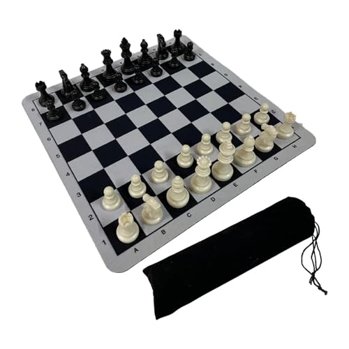 ＡＷＨＡＯ Tragbares Internationales Schach Und Kordelstrich Samtbeutel für Schachliebhaber von ＡＷＨＡＯ