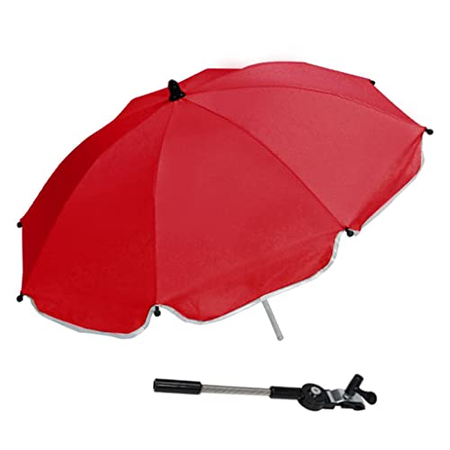 ＡＷＨＡＯ Universal Kinderwagen Kinderwagen Kinderwagen Sonnenregenschutz Regenschirm Clip Halter, Rot, wie Beschreibung von ＡＷＨＡＯ