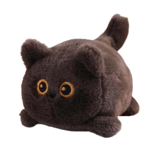 ＡＷＨＡＯ Wagging Tail Rotierendes Interaktives Plüschspielzeug Cartoon Plüschpuppe Sammelbar Weich, Schwarze Katze von ＡＷＨＡＯ
