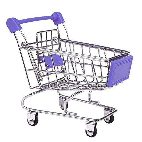 ＡＷＨＡＯ Warenkorb Lagerung Trolley Kind Pretend Spielen Spielzeug Geschenk Supermarkt Hand, Lila von ＡＷＨＡＯ