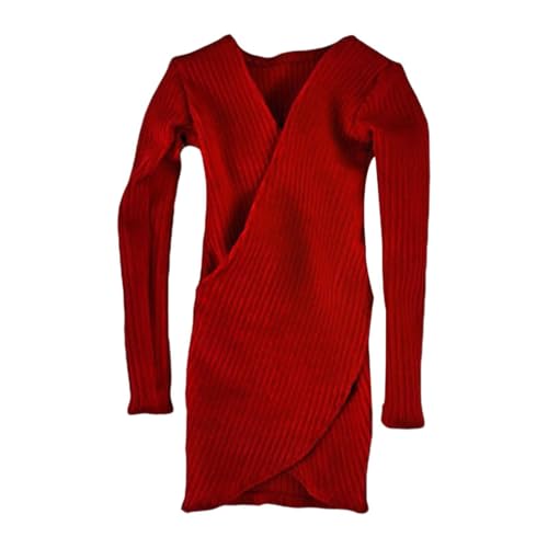 AWHAO Weibliche Figurenkleidung auf 1/6 Maßstab, Puppenoutfits, Action Figuren für 12 Zoll Weibliche Actionfiguren, Rot AWHAO Weibliche Figurenkleidung auf 1/6 Maßstab, Puppenoutfits, Action Figuren für 12 Zoll Weibliche Actionfiguren, Rot von AWHAO