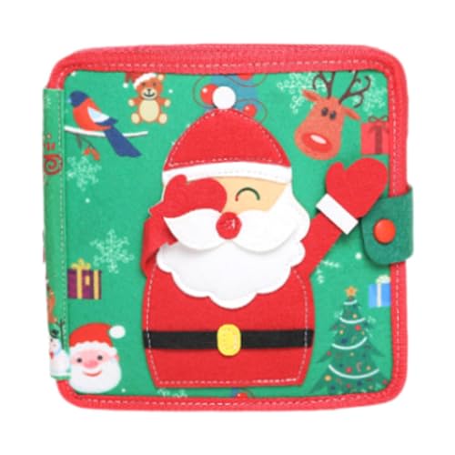 AWHAO Weiche Aktivität Buch Weihnachten Thema Kinder Stoff Buch für Kommunikation Sensorische AWHAO Weiche Aktivität Buch Weihnachten Thema Kinder Stoff Buch für Kommunikation Sensorische von AWHAO