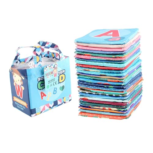 AWHAO Weiches Alphabetkarten Spielzeug für s, Frühes Lernspielzeug für Kleinkinder, Jungen Und Mädchen AWHAO Weiches Alphabetkarten Spielzeug für s, Frühes Lernspielzeug für Kleinkinder, Jungen Und Mädchen von AWHAO