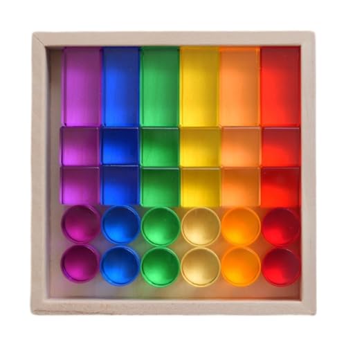 AWHAO Würfelblöcke Set Stapelspiel Bausteine Acryl Edelstein Steinwürfel, für Kinder Geschenk AWHAO Würfelblöcke Set Stapelspiel Bausteine Acryl Edelstein Steinwürfel, für Kinder Geschenk von AWHAO