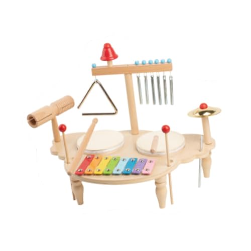 ＡＷＨＡＯ Xylophon Trommelset, Kreativitäts Lernspielzeug für Jungen, Mädchen, Kleinkinder von ＡＷＨＡＯ