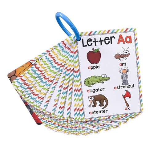 156 Stück Buchstaben-Lernkarten mit Bildern, Wörtern, Phonik-Lernkarte für Vorschule, Kindergarten, Kleinkinder, Lernkarte, doppelseitig, beschichtetes Papier, Buchstabenkarten 156 Stück Buchstaben-Lernkarten mit Bildern, Wörtern, Phonik-Lernkarte für Vorschule, Kindergarten, Kleinkinder, Lernkarte, doppelseitig, beschichtetes Papier, Buchstabenkarten von AWJUWHBJ