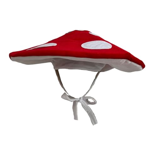 Kreativer Pilzhut, bequem, Heagear, verstellbare Kopfbedeckung für Halloween-Kostüm, Verkleidungszubehör, einzigartig Kreativer Pilzhut, bequem, Heagear, verstellbare Kopfbedeckung für Halloween-Kostüm, Verkleidungszubehör, einzigartig von AWJUWHBJ