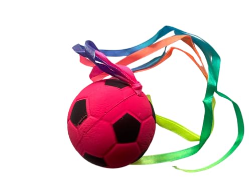 Fußball Fidget Spinner Set, Anti-Stress-Spielzeug mit bunten Bändern (Rosa) von AWR