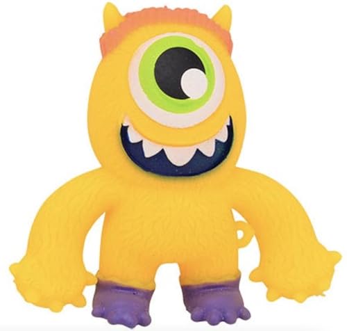 Spielfreundliches Monster Squishy, Squeeze, Stressball, One Eye Monster Fidget (Gelb) von AWR