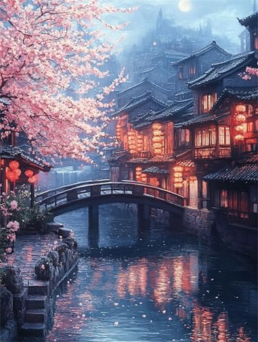 1000 Pieces Adult Jigsaw Puzzle, Educational Game, Challenge, Toy, Cherry Blossom Scenery Home Decor 38x26cm 1000 Pieces Adult Jigsaw Puzzle, Educational Game, Challenge, Toy, Cherry Blossom Scenery Home Decor 38x26cm von AWYHEZ