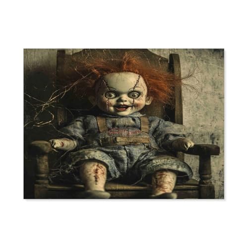 1000 Pieces Adult Jigsaw Puzzle, Educational Game, Challenge, Toy, Movie Horror Doll Mountain (Can Be Used As Gift) Home Decoration 50x70cm von AWYHEZ