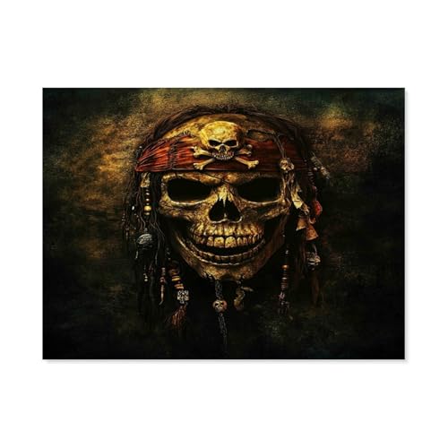 1000 Pieces Adult Jigsaw Puzzle, Educational Game, Challenge, Toy, Pirate Sailboat Home Decor 50x70cm von AWYHEZ