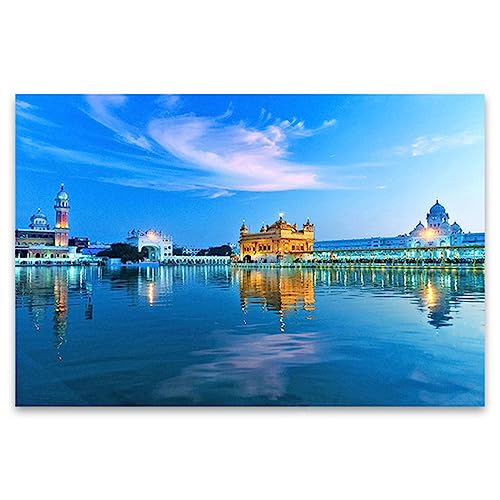 1000 Pieces Jigsaw Puzzle for Adults, Educational Game, Challenge, Toy, Amritsar Golden Temple Home Decor 38x26cm 1000 Pieces Jigsaw Puzzle for Adults, Educational Game, Challenge, Toy, Amritsar Golden Temple Home Decor 38x26cm von AWYHEZ