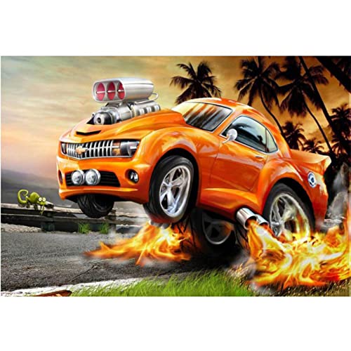 1000 Teile Puzzle für Erwachsene, Auto, pädagogisches Eltern-Kind-Spiel, Wanddekoration, Geschenk, 38 x 52 cm von AWYHEZ